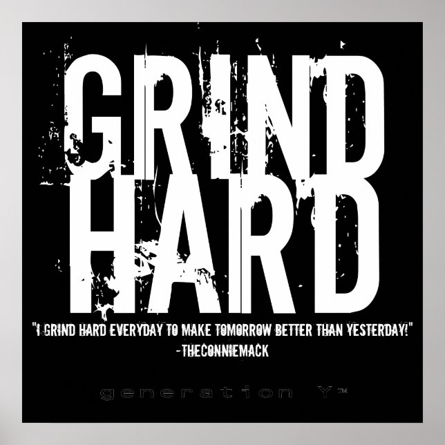 GRIND HARD Poster (Front)