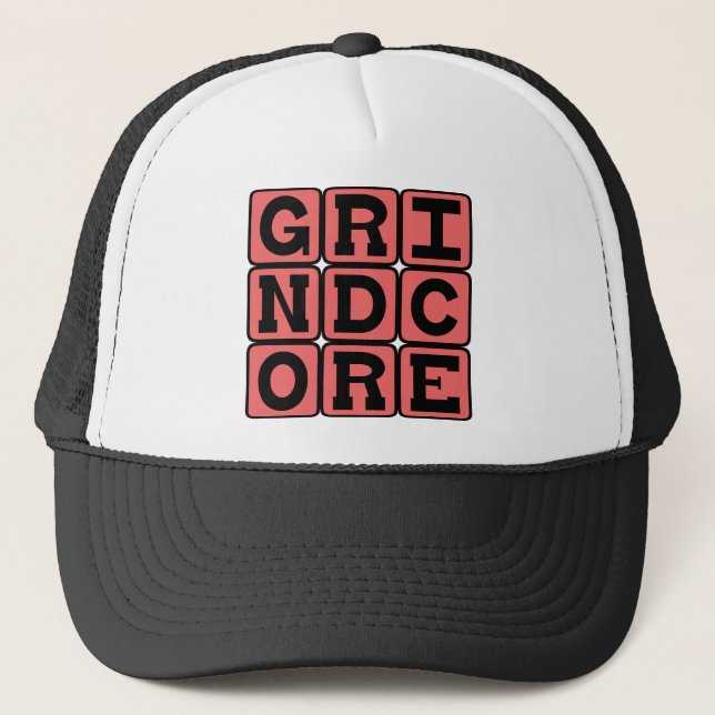 Grindcore, Music Genre Trucker Hat (Front)