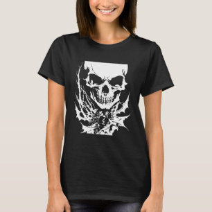 Grindcore Occult Horror Skull Death Metal Thrash M T-Shirt