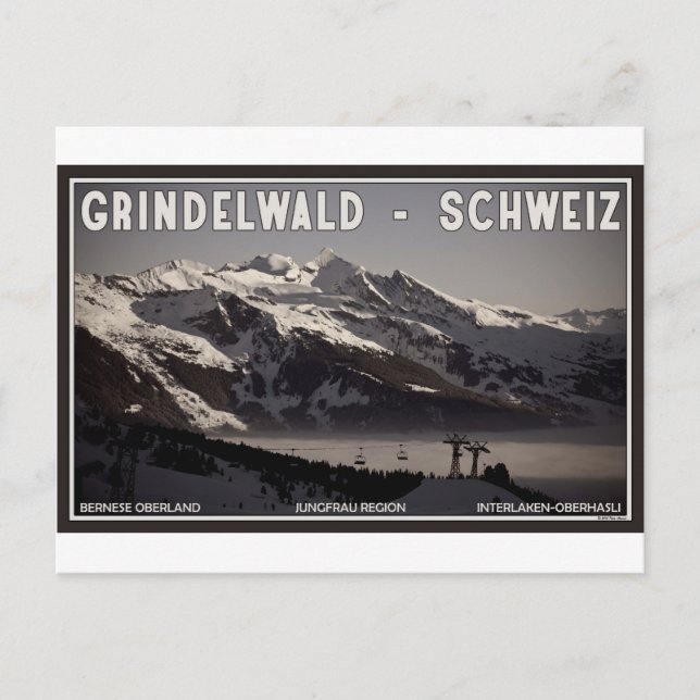 Grindelwald Fog Postcard (Front)