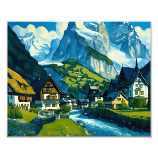 Grindelwald Switzerland Art Photo Print