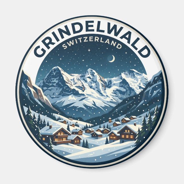 GRINDELWALD Switzerland Magnet (Front)
