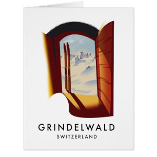 Grindelwald Switzerland ski poster