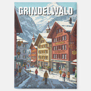 Grindelwald Switzerland Travel Magnet