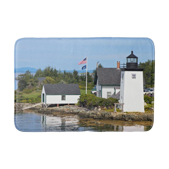 Grindle Point Lighthouse, Maine Bath Mat (Front)