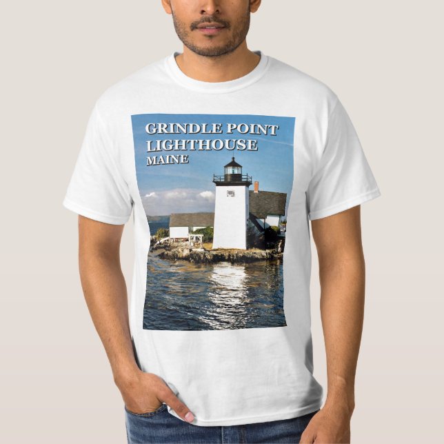 Grindle Point Lighthouse, Maine T-Shirt (Front)
