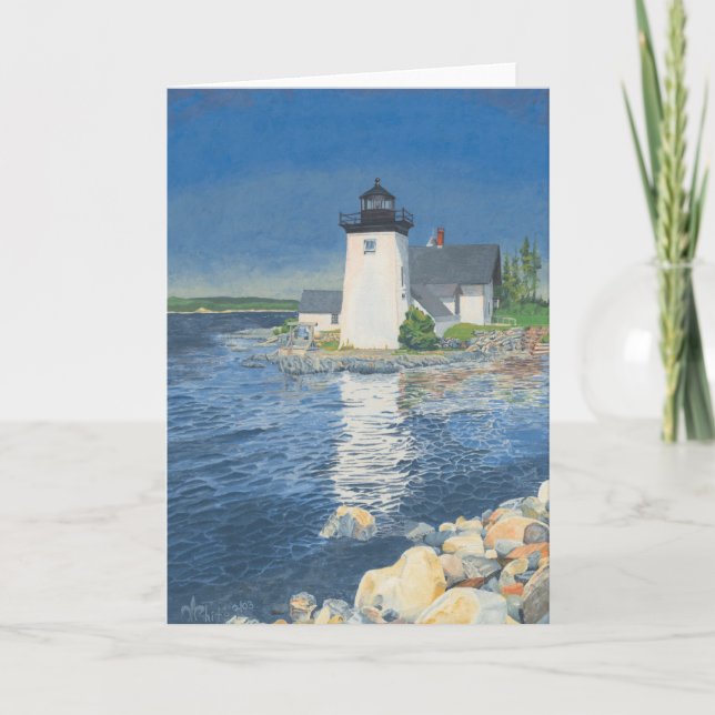 Grindle Point Lighthouse Thank You Card (Front)