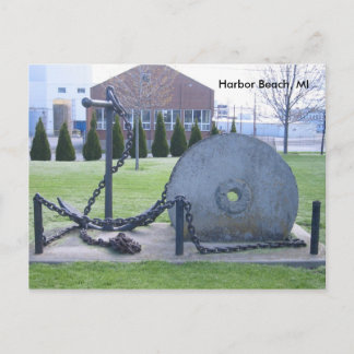 Grindstone and Anchor in Harbour Beach, MI Postcar Postcard