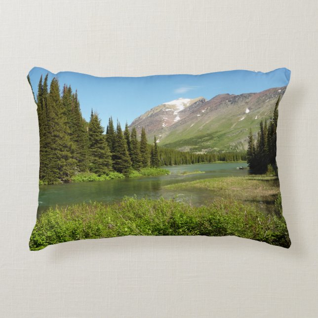 Grinnell Creek at Glacier National Park Decorative Cushion (Front)