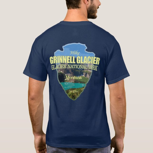 Grinnell Glacier (arrowhead) T-Shirt (Back)