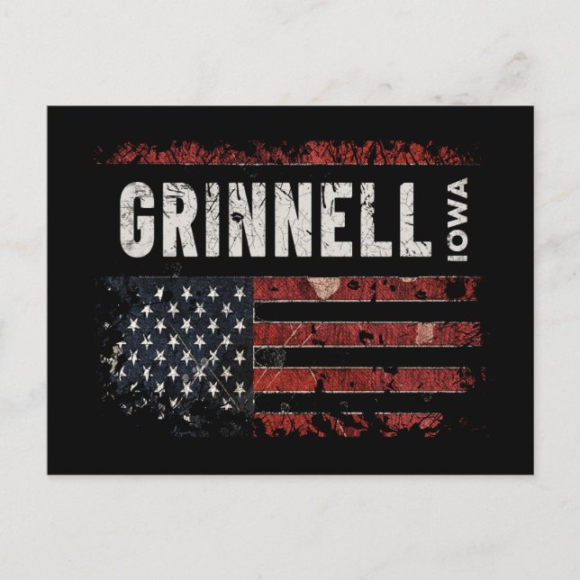 Grinnell Iowa Postcard (Front)