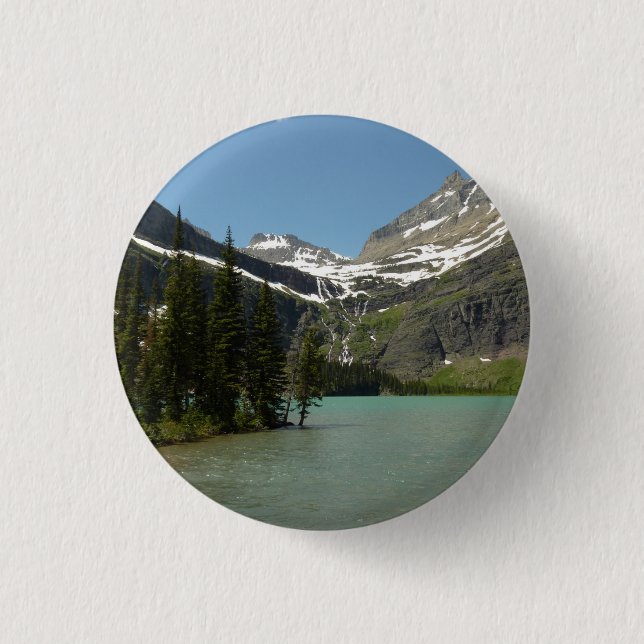 Grinnell Lake at Glacier National Park 3 Cm Round Badge (Front)