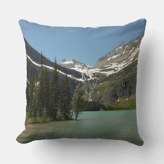 Grinnell Lake at Glacier National Park Cushion (Front)