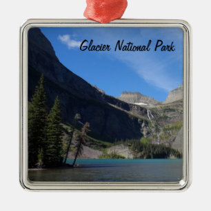 Grinnell Lake - Glacier National Park Metal Tree Decoration