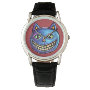 Grinning Blue Cat Vintage Halloweenies Watch