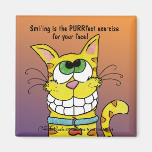 Grinning Cat Magnet