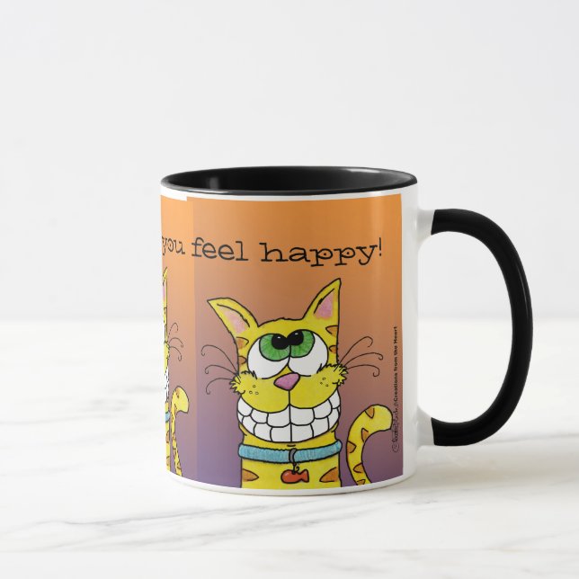 Grinning Cat Mug (Right)