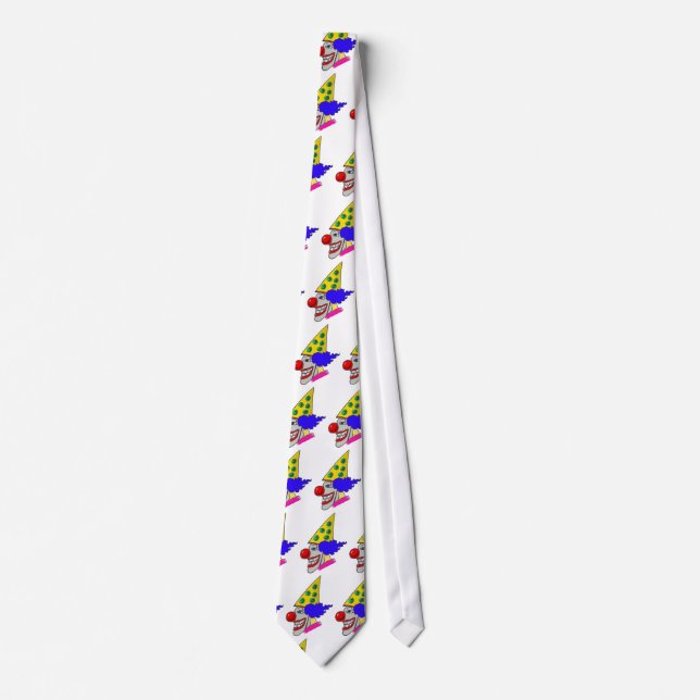 Grinning Clown Birthday Tie (Front)