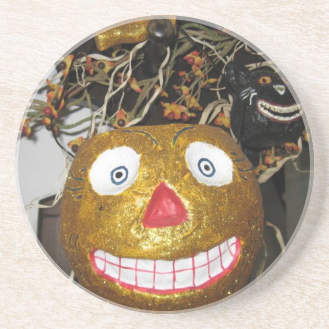 Grinning face coaster (Front)