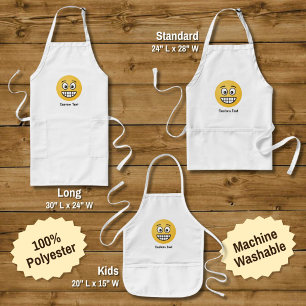 Grinning Face with Open Eyes Long Apron