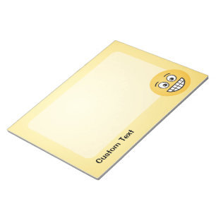 Grinning Face with Open Eyes Notepad