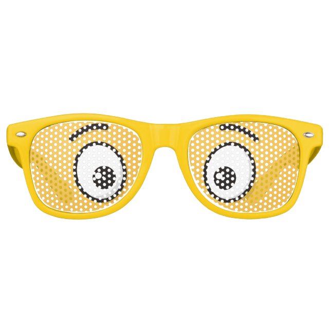 Grinning Face with Open Eyes Retro Sunglasses (Front)