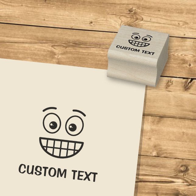 Grinning Face with Open Eyes Rubber Stamp (Creator Uploaded)
