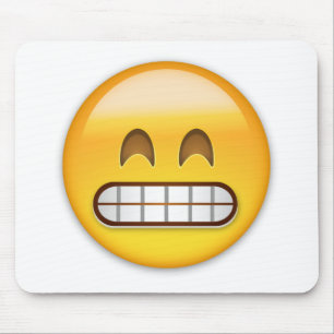 Grinning Face With Smiling Eyes Emoji Mouse Pad