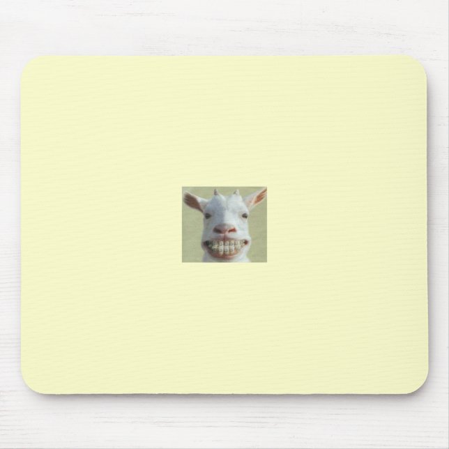 Grinning Goat Mousepad (Front)