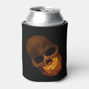 Grinning Golden Skull Can Cooler