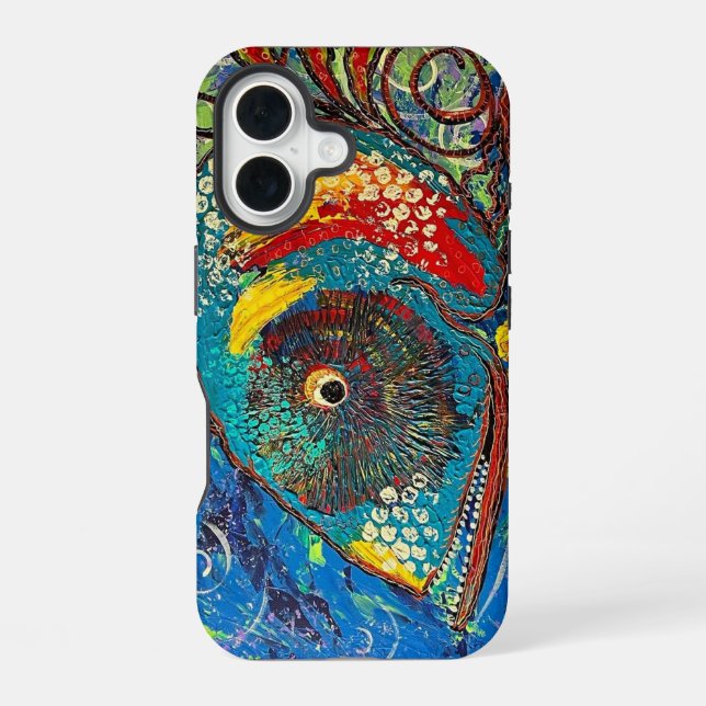 Grinning Grouper iPhone case (Back)