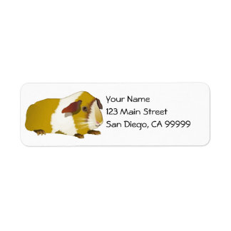 Grinning Guinea Pig Return Address Label