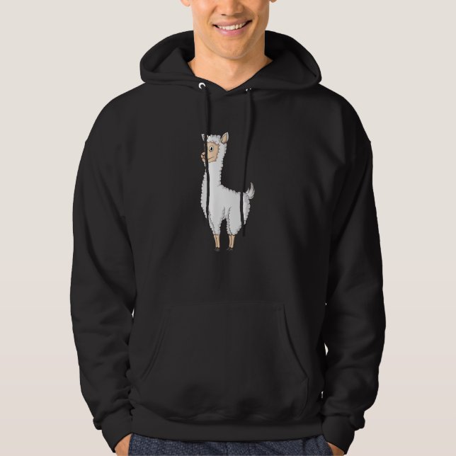Grinning Llama Hoodie (Front)