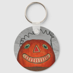 Grinning Pumpkin Key Ring