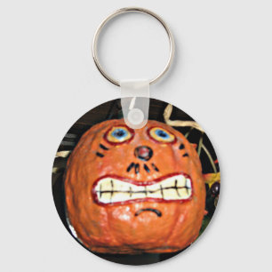 Grinning Pumpkin Key Ring