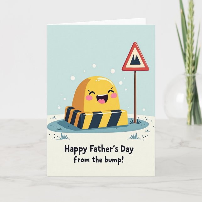 Grinning Road Sweet Fathers Day Card (Front)