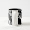 Grinning Skull Repeat Pattern Mug Black
