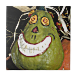 Grinning Squash Ceramic Tile