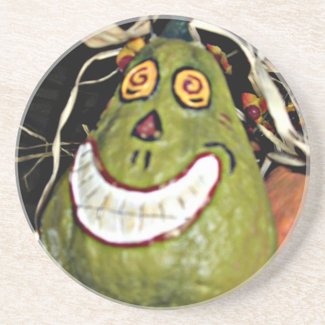 Grinning Squash Coaster (Front)