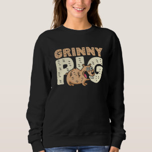 Grinny Pig Graphic Guinea Pig Owner Pet Cavy Anima Sweatshirt