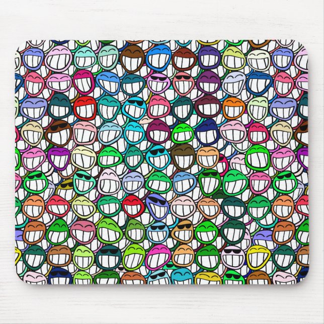 Grins on mouse pad (Front)