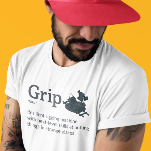 Grip Definition Light Mode - Film Crew T-Shirt (Creator Uploaded)