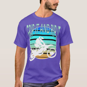 Grip It And Rip It Dirt Bike Retro Desert Riding T-Shirt