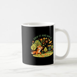 Grip It And Rip It Fox Disc Golf Flying Disc Fun Coffee Mug