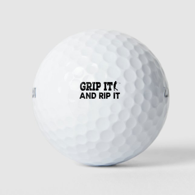 Grip It And Rip It Golf Balls (Front)