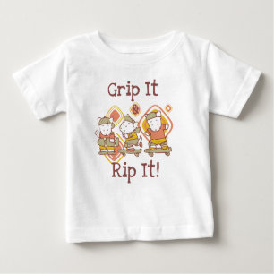 Grip It and Rip It Skateboarding Baby T-Shirt