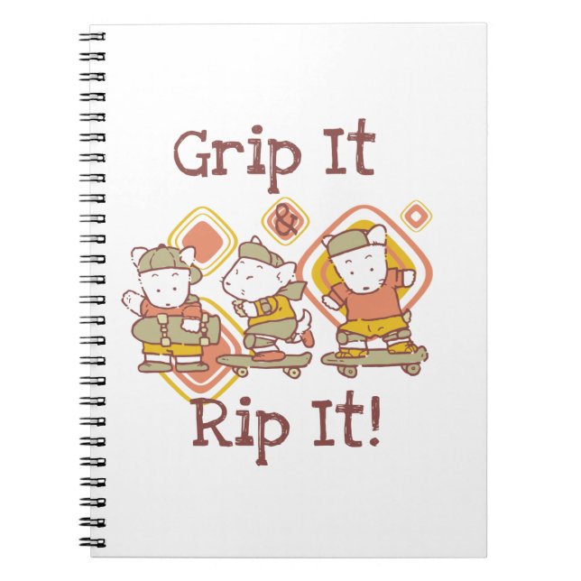 Grip It and Rip It Skateboarding Notebook (Front)