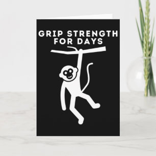 Grip Strength Climber, Cute Rock Climbing, Boulder Card