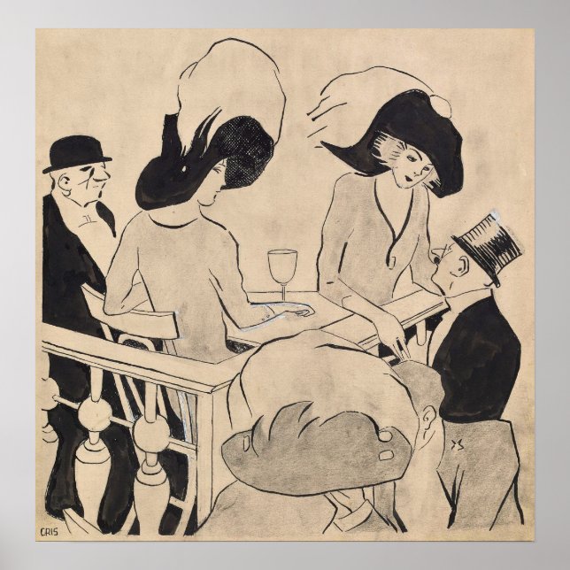 Gris - At The Music Hall (Au Restaurant) Poster (Front)