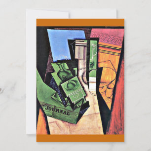 Gris - Breakfast, famous painting, Card